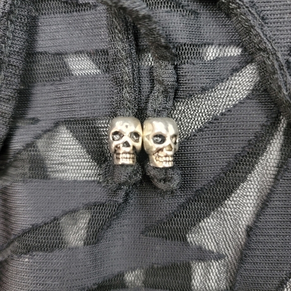 Dooti mesh palm leaf lace up sleeveless hooded swi - Picture 5 of 6